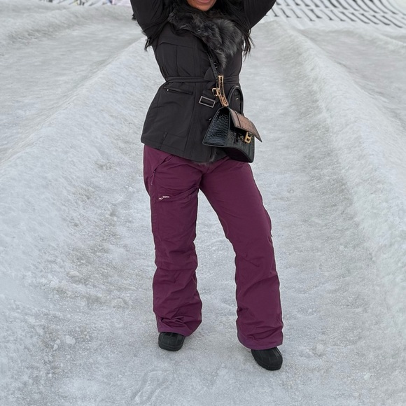 The North Face Maroon Snow Pants - Picture 10 of 10
